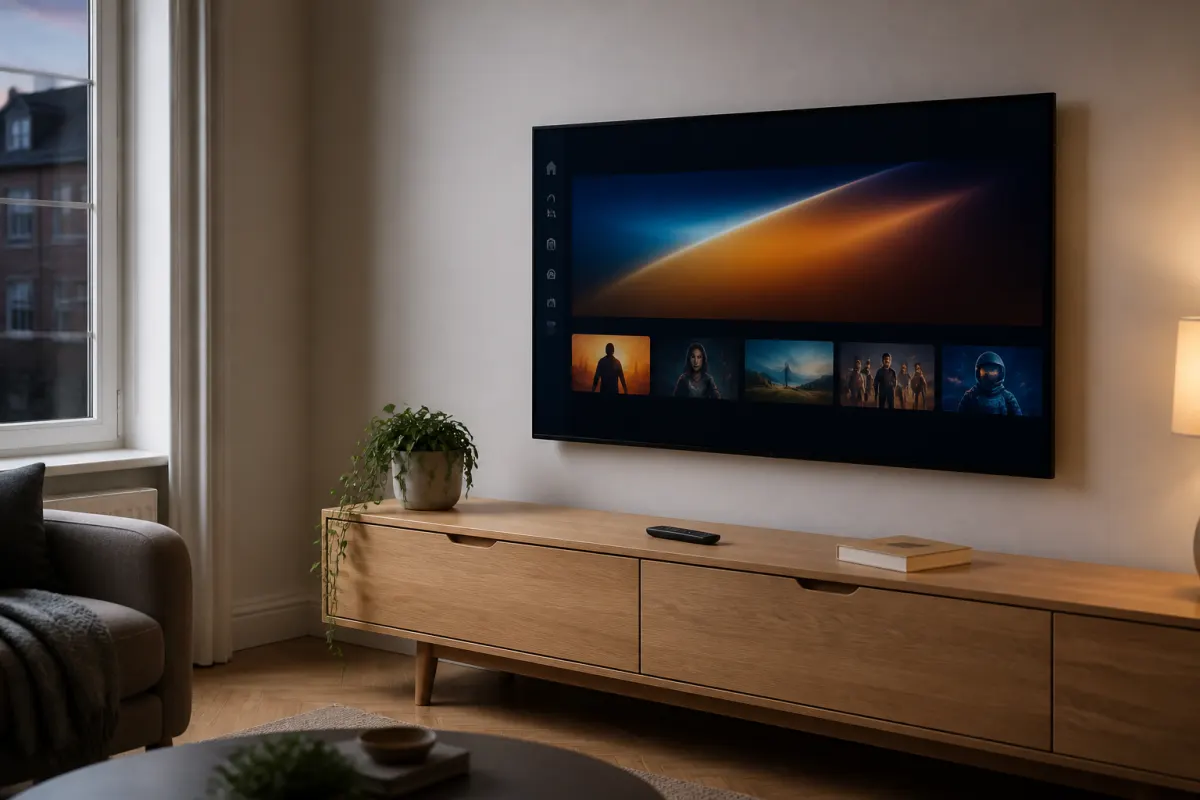 Living room TV ready for SMART 4K setup